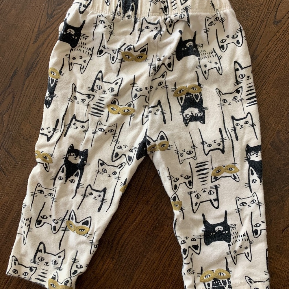 Cat Print Baby Pants